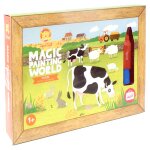 Peinture magique rutilisable  la ferme ferme, vert