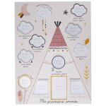 Ple - mle 12 photos en bois tipi - timouki beige