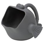 Pelle � main en forme de poisson anthracite grey