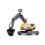 Pelleteuse super builder entirement articule avec assise ouvrante jaune et anthracite - volvo