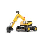 Pelleteuse super builder entirement articule avec assise ouvrante jaune jcb