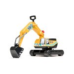 Pelleteuse super builder entirement articule avec assise ouvrante jaune jcb