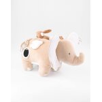 Peluche d'activits bali en veloudoux et mousseline beige