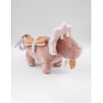 Peluche d'activit�s popsie en veloudoux� et mousseline de coton rose