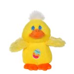 Peluche - les amis de p�ques sonores - canard jaune en peluche - 13 cm jaune