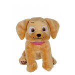 Peluche - peluche barbie dreamhouse chien taffy - 18 cm marron
