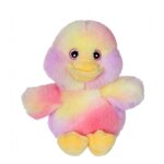 Peluche - peluche basse cour colorée 15 cm - canard rose Peluche - peluche basse cour colorée 15 cm - canard rose