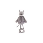 Peluche bo�te � musique - oscar le chat gris