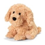 Peluche bouillotte chien bouclé beige Peluche bouillotte chien bouclé beige