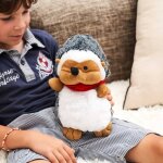 Peluche bouillotte h�risson blanc