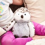 Peluche bouillotte hibou blanc