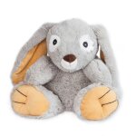 Peluche bouillotte lapin gris