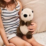 Peluche bouillotte loutre marron