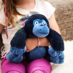 Peluche bouillotte miguel les as de la jungle bleu fonc�