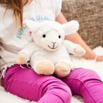 Peluche bouillotte mouton blanc blanc