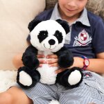 Peluche bouillotte panda blanc