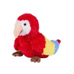Peluche bouillotte perroquet rouge Peluche bouillotte perroquet rouge