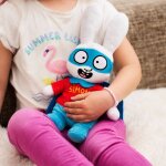 Peluche bouillotte simon super lapin marron