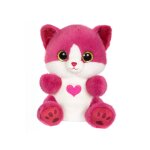 Peluche chat douce � c�liner pour enfant - 23cm rose