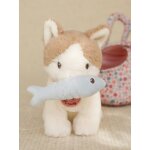 Peluche chat marley �cru