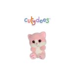 Peluche - peluche chat pinky cutydoos rose poudré 13 cm blanc Peluche - peluche chat pinky cutydoos rose poudré 13 cm blanc