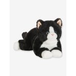 Peluche chat souple 30 cm teddy hermann noir