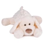 Peluche chien cookie 50 cm beige