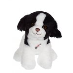 Peluche chien - dogz & kats sonores 18 cm noir