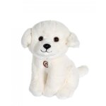 Peluche - peluche chien mimi dogs sonore blanc - 18 cm blanc