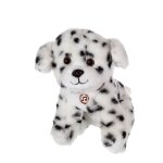 Peluche - peluche chien mimi dogs sonore blanc t�ches noires - 18 cm blanc