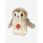 Peluche chouette 20 cm teddy hermann beige