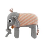 Peluche en coton et polyester brun