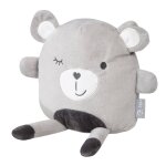 Peluche et coussin r�confortant pour b�b� lil cuties gris argent� / ourson