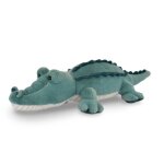 Peluche crocodile lagoon 60 cm bleu