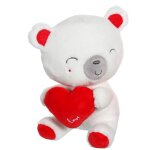 Peluche - cuty love 14 cm - ours rouge
