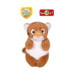 Peluche d�fis nature protect - tigre du bengale - 15 cm collaboration bioviva jaune