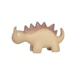 Peluche dinosaure en caoutchouc mini marron