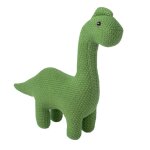 Peluche dinosaure mini en coton green olive