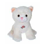 Peluche - dogz & kats sonores 18 cm - chat blanc
