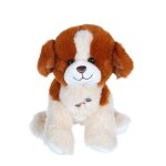 Peluche - peluche dogz & kats sonores 18 cm - chien beige et marron marron