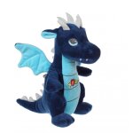 Peluche - peluche dragon sonore, bleu 17 cm bleu