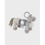 Peluche d'�veil musicale poney lino beige
