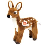 Peluche faon douce et r�aliste 23 cm marron