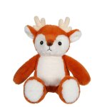 Peluche - peluche faon marron roux fall friends - 18 cm orange