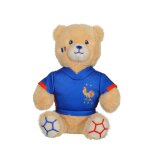 Peluche fff equipe de france de football - ours maillot 15 cm blanc Peluche fff equipe de france de football - ours maillot 15 cm blanc