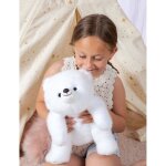 Peluche floppy choopy ours polaire 40 cm blanc
