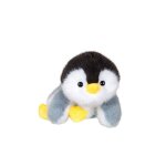 Peluche - peluche floppy choopy pingouin noir blanc et gris 22 cm blanc