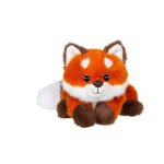 Peluche floppy choopy renard 40 cm blanc