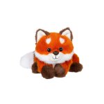 Peluche floppy choopy renard roux 22 cm marron
