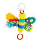 Peluche freddie la luciole � clip pour landau et poussette multicolore